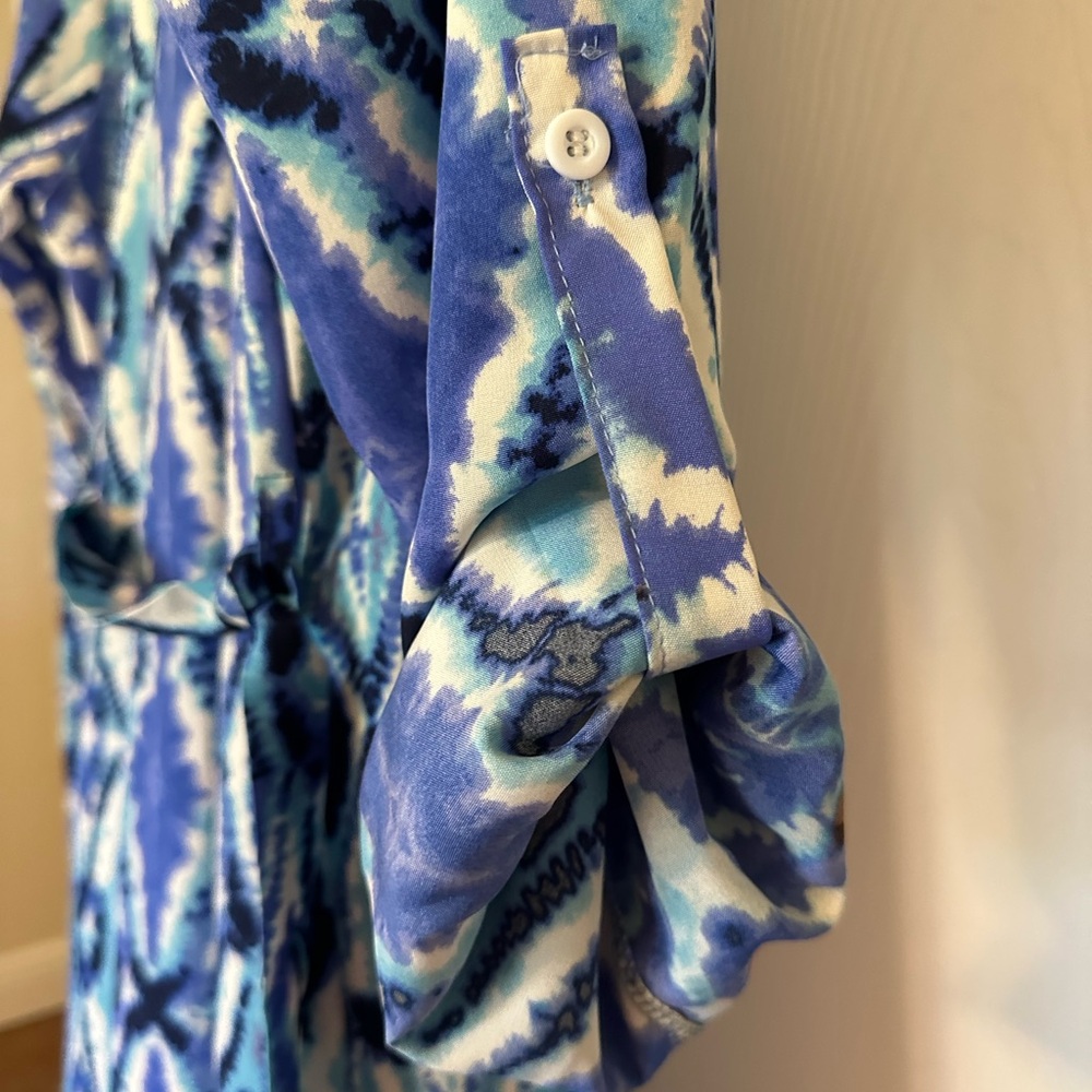 Muestrarios Full-Length Shirtdress 100% polyester. NWT - Picture 8 of 9